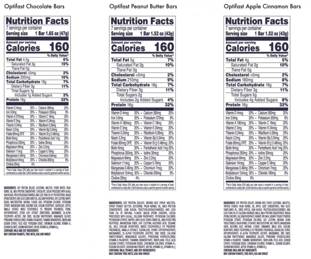 Optifast Bar Peanut Butter Chocolate Clinical Nutrition Center Store