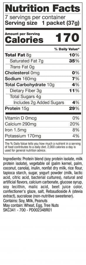 Berry Soy Snacks Nutrition