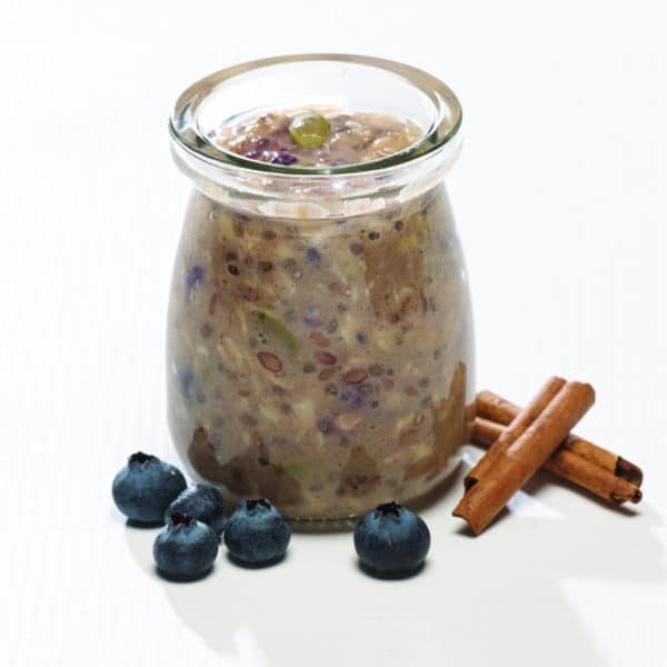 Blueberry Maple Cinnamon Overnight oats