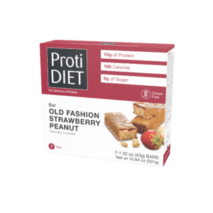 Old fashioned strawberry and peanut protein bar