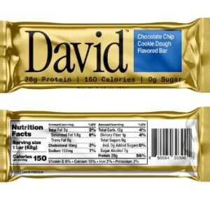 David Chocolate Chip Cookie Dough Bar