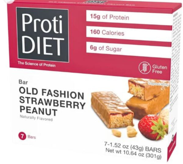 Old Fashion Strawberry and Peanut Protein Bar - Clinical Nutrition Center Store Old Fashion Strawberry and Peanut Protein Bar